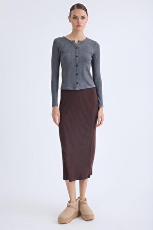 Midi Boy Fitilli Kalem Etek