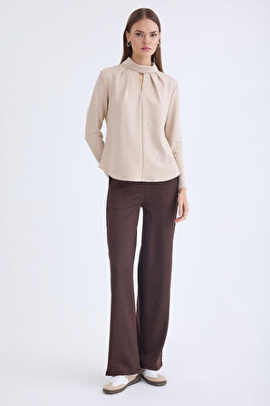 Beli Lastikli Geniş Paça Eşofman Pantolon