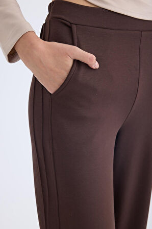 Beli Lastikli Geniş Paça Eşofman Pantolon