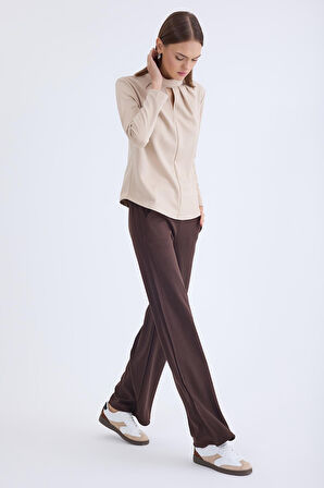 Beli Lastikli Geniş Paça Eşofman Pantolon