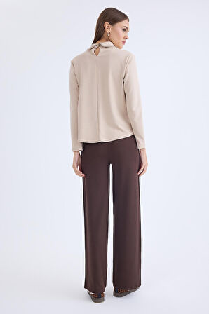 Beli Lastikli Geniş Paça Eşofman Pantolon