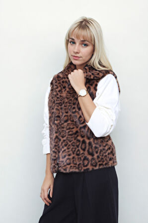 Leopar Desen Yelek