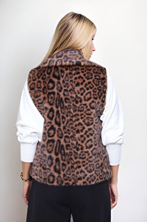 Leopar Desen Yelek