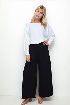 Beli Lastikli Geniş Paça Jeam