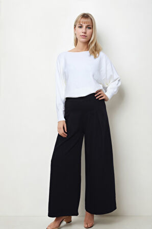 Beli Lastikli Geniş Paça Jeam