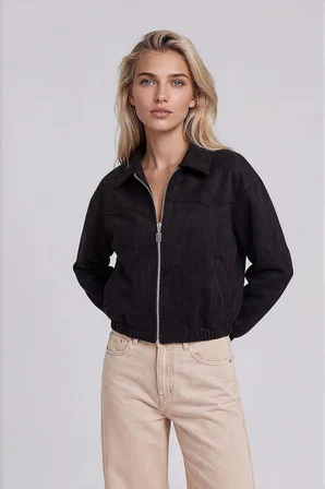Süet Bomber Ceket