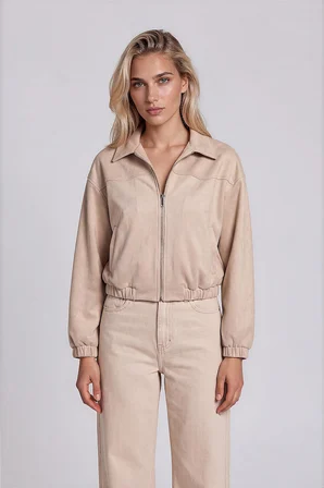 Süet Bomber Ceket