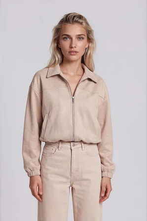 Süet Bomber Ceket