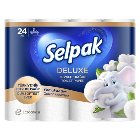 4 Adet Selpak Deluxe Tuvalet Kağıdı 24'lü