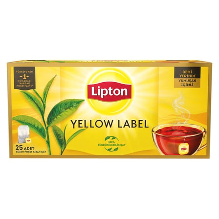 4 Adet Lipton Yellow Label Poşet Çay 25'li