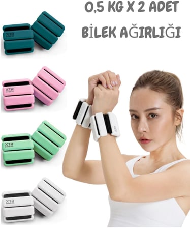 Pro Series El Ve Ayak Bilek Ağırlığı 500 gr X 2 Adet (AYARLANABİLİR) Pembe