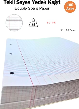 Fransız Seyes Tekli Yedek (Single Paper) 100'lü