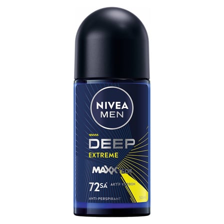 5 Adet NIVEA MEN Erkek Roll-on Deodorant Deep Extreme 50 Ml