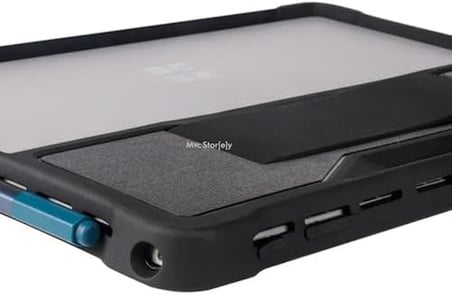 Microsoft Surface Pro Darbe Emici Tablet Kılıf Rugged Sert Koruyucu Kapak Uyumlu Pro 7 Pro 6 Pro 5 Pro 4 Hybrid PC TPU Çerçeve Kickstand Destekli Kalem Yuvalı Siyah
