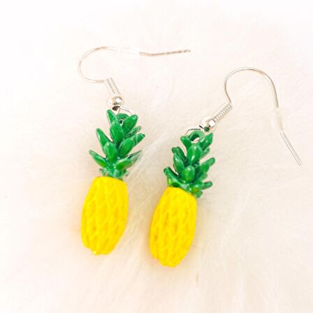 Ananas Renkli Küpe