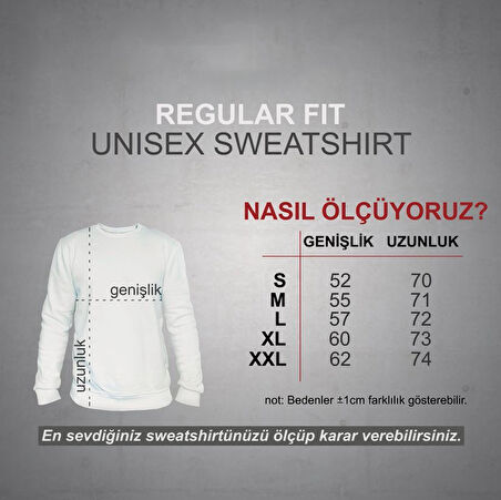 Kanun Enstrüman Desenli Sweatshirt Unisex Siyah