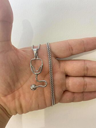 Stetoskop Kolye Paslanmaz Çelik 