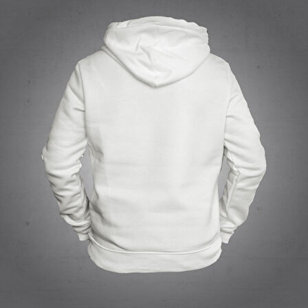 Siyah Keman Desenli Kapüşonlu Sweatshirt Hoodie Unisex