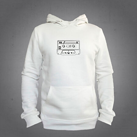 Kaset Kapüşonlu Sweatshirt Hoodie Unisex