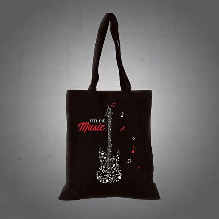 Herşey Nota Gitar Bez Çanta
