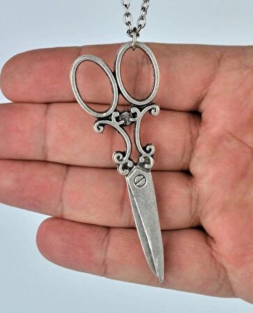 Makas Terzi Kuaför Unisex Unisex Kolye Modacı Terzi Makası Kolye Takı Aksesuar