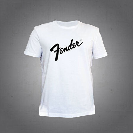 Herşey Nota Fender Beyaz Tshirt