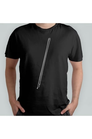 Keman Yayı Violin Siyah Tshirt Unisex