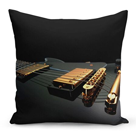 Herşey Nota Gitar Yastık Kırlent Kılıfı