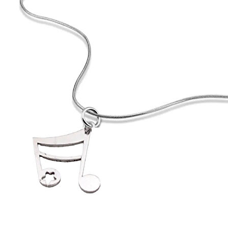 Herşey Nota Nota Paslanmaz Çelik Kolye 171