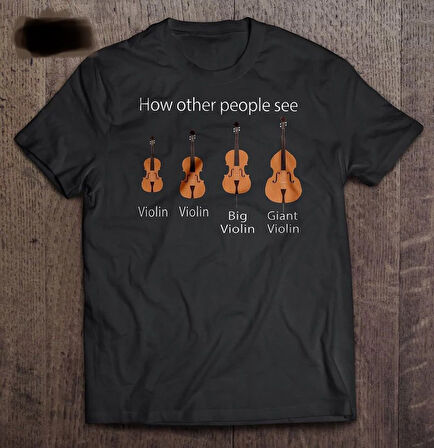 Herşey Nota Keman Çello Unisex Tshirt