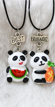 Best friends Panda ikili Arkadaşlık sevgili Kolye