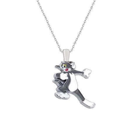 Tom ve Jerry Metal Kolye