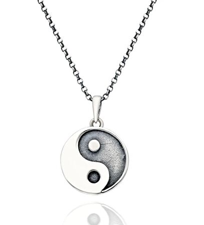 Yin Yang Paslanmaz Çelik Kolye