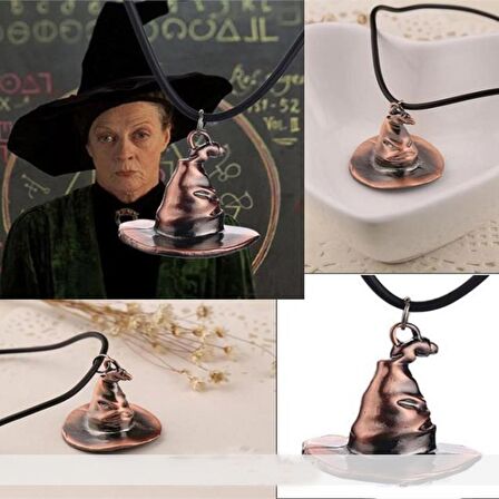 Herşey Nota Harry Potter Seçmen Şapka  Paslanmaz Çelik Kolye