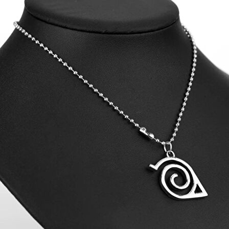 Anime Naruto Konoho Ninja işaretli Çelik Kolye
