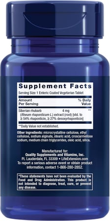 Menopause Relief Siberian RhubarbEase hot Flashes, Mood Swings, Night Sweats Relief  30 Tablet