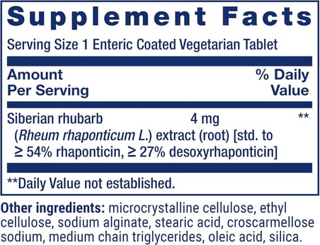 Menopause Relief Siberian RhubarbEase hot Flashes, Mood Swings, Night Sweats Relief  30 Tablet
