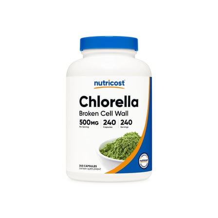 Nutricost Organic Chlorella 1000 mg (240 Tablet) - Organik Klorella Yosunu Takviye Edici Gıda