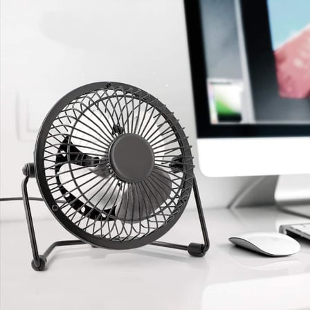 OBEV Masa Üstü USB Fan Soğutucu Vantilatör Klima - Metal Serinletici Mini Vantilatör - USB Girişli
