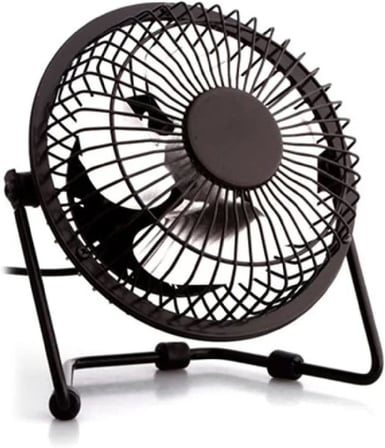 OBEV Masa Üstü USB Fan Soğutucu Vantilatör Klima - Metal Serinletici Mini Vantilatör - USB Girişli