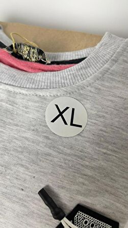 XL Beden Etiketi Yuvarlak Yapışkanlı 3x3 cm 150 Adet