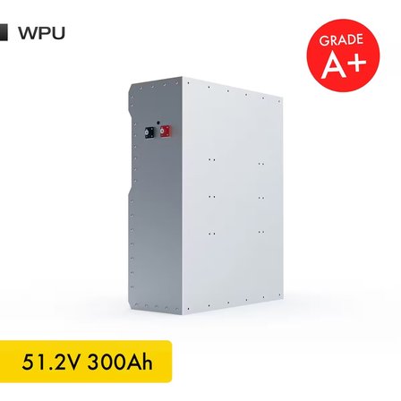 51,2V 300Ah 15.5kW LiFePO4 WPU Series Bluetooth'lu Lityum Demir Fosfat Akü/Batarya