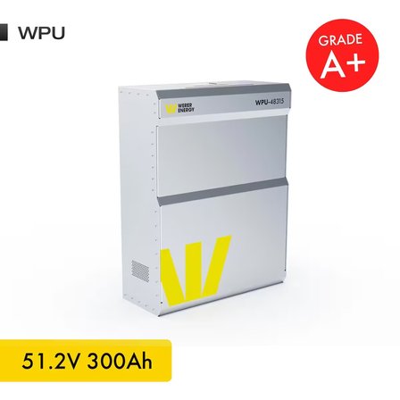 51,2V 300Ah 15.5kW LiFePO4 WPU Series Bluetooth'lu Lityum Demir Fosfat Akü/Batarya