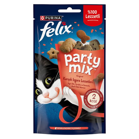 5 Adet Felix Party Mix Karışık Izgara Lezzetleri Kedi Ödül Maması