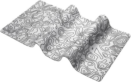 Klasse Pro - 5 Farklı Model Dikişli Kenar 120x60 cm Oyuncu Gaming Mouse Pad (White Map Lines)