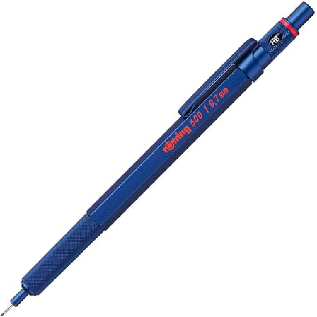 Rotring 600 İnce Uçlu Kalem Metalik Mavi 0.7 mm