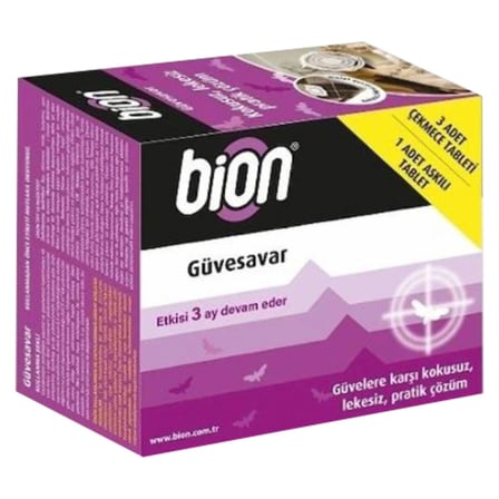 4 Adet Bion Güvesavar 3 Adet Çekmece 1 Adet Askılı Tablet