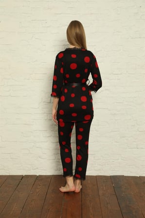 Modi Kadın 3'lü Sabahlık Pijama Takım 20594