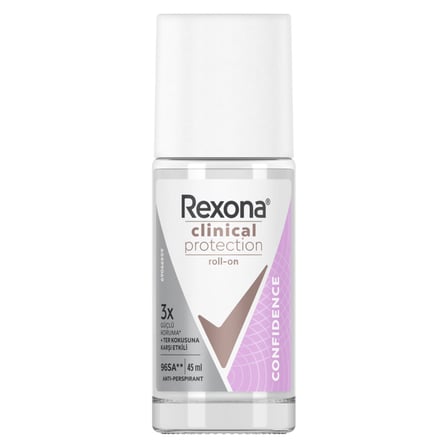 4 Adet Rexona Clinical Confidence Kadın Roll-On 45 Ml