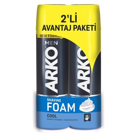 5 Adet Arko Men 2'li Köpük Cool Avantaj Paket 200 Ml+200 Ml